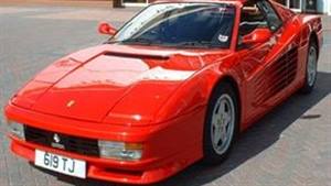 Ferrari Testarossa Wedding car. Click for more information.