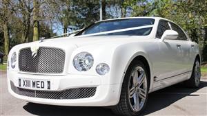 Bentley Mulsanne Wedding car. Click for more information.