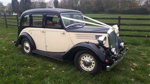 Wolseley 1946 12/48 Wedding car. Click for more information.