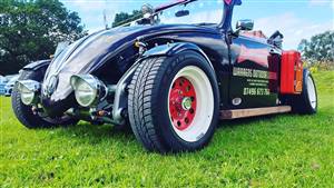 VW Beetle Hot Rod Wedding car. Click for more information.