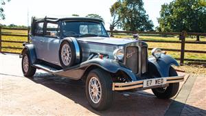 Beauford Open Top Tourer Wedding car. Click for more information.