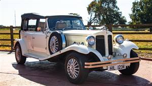 Beauford 4 Door Tourer Wedding car. Click for more information.