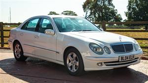 Mercedes E Class Wedding car. Click for more information.