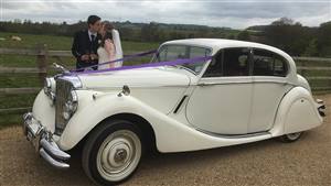 Jaguar Mk5 1950 Wedding car. Click for more information.