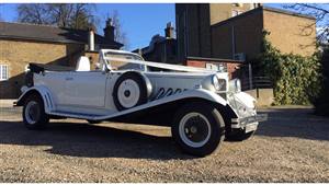 Beauford Open Top Tourer Wedding car. Click for more information.