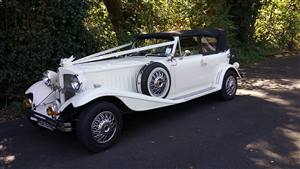 Beauford Open Top Tourer Wedding car. Click for more information.