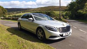 Mercedes S Class Wedding car. Click for more information.