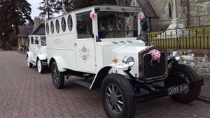 Fleur De Llys Vintage Coach Wedding car. Click for more information.