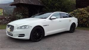 Jaguar XJ LWB Wedding car. Click for more information.