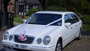 Mercedes S Class Limo Wedding car. Click for more information.