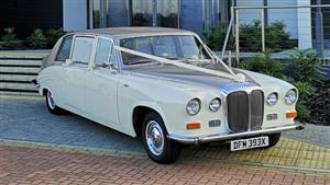 Daimler 1981 DS420 Wedding car. Click for more information.