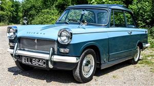 Triumph 1965 Herald 12/50 Wedding car. Click for more information.