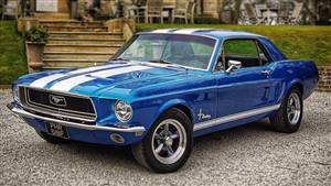 Ford,1968 Mustang,Blue