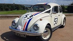 VW Herbie Beetle Wedding car. Click for more information.