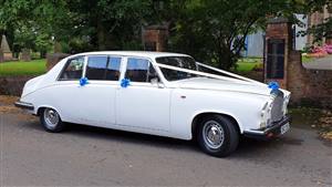 Daimler DS420 Wedding car. Click for more information.