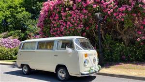 VW Campervan T2 Bay Window Wedding car. Click for more information.