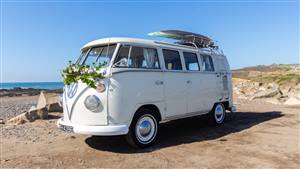 VW Campervan,Split Screen Devon,White