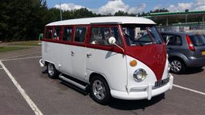 VW Campervan Split Screen Wedding car. Click for more information.