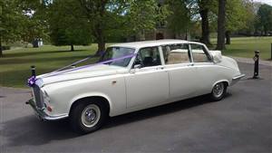 Daimler DS420 Wedding car. Click for more information.