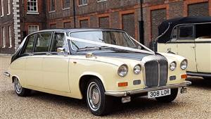 Daimler DS420 Wedding car. Click for more information.