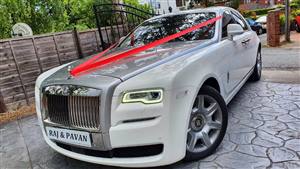 Rolls Royce Ghost Series 2 Wedding car. Click for more information.