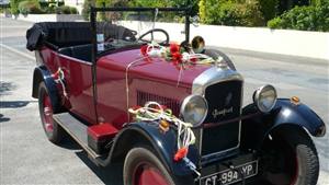 Peugeot 190S Wedding car. Click for more information.