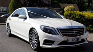 Mercedes S Class Hybrid Wedding car. Click for more information.