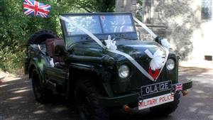 Austin Champ Wedding car. Click for more information.