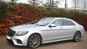 Mercedes S Class Wedding car. Click for more information.