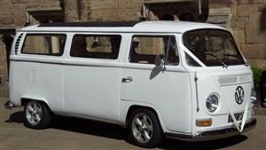 VW Campervan,Bay Window,White