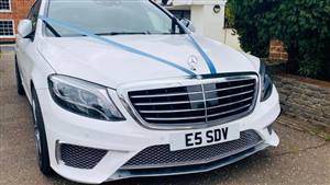 Mercedes S Class Wedding car. Click for more information.