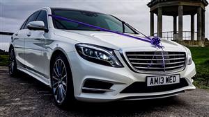 Mercedes S Classs Wedding car. Click for more information.