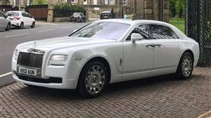 Rolls Royce Ghost Wedding car. Click for more information.