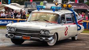 ECTO Ghostbusters Cadillac Ambulance Wedding car. Click for more information.