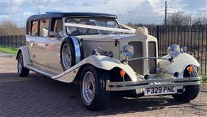 Beauford Limousine Wedding car. Click for more information.