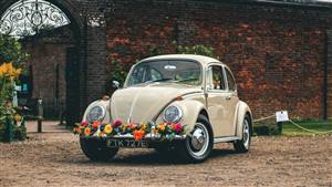 VW Beetle 1967 Wedding car. Click for more information.