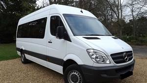 Mercedes Sprinter Wedding car. Click for more information.