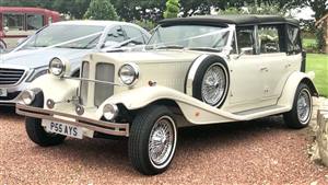 Beauford Tourer Wedding car. Click for more information.