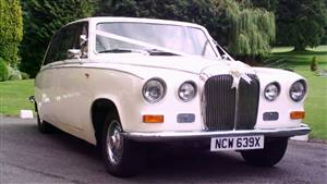 Daimler DS420 Wedding car. Click for more information.