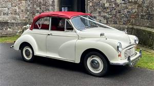 Morris Minor Wedding car. Click for more information.