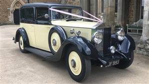 Rolls Royce Landaulette 1935 Wedding car. Click for more information.