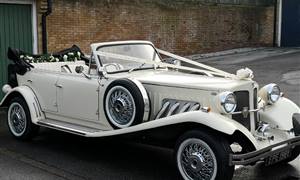 Beauford 4dr Open Top Tourer Wedding car. Click for more information.