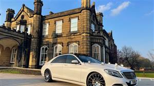 Mercedes S Class Wedding car. Click for more information.