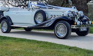 Beauford Tourer Willow Wedding car. Click for more information.