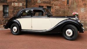 Riley RMA 1947 Wedding car. Click for more information.