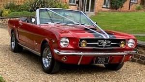 Ford Mustang Wedding car. Click for more information.
