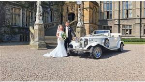 Beauford Convertible Wedding car. Click for more information.