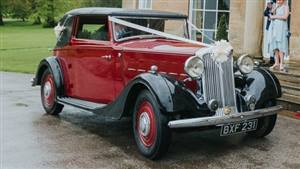 Humber 1935 16/60 f-coupe Wedding car. Click for more information.