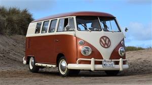 VW Campervan,Splitscreen Transporter,Copper and Cream