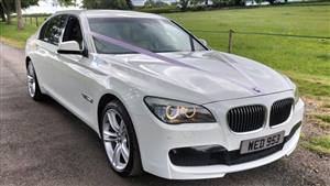 BMW 730Ld M-Sport Wedding car. Click for more information.